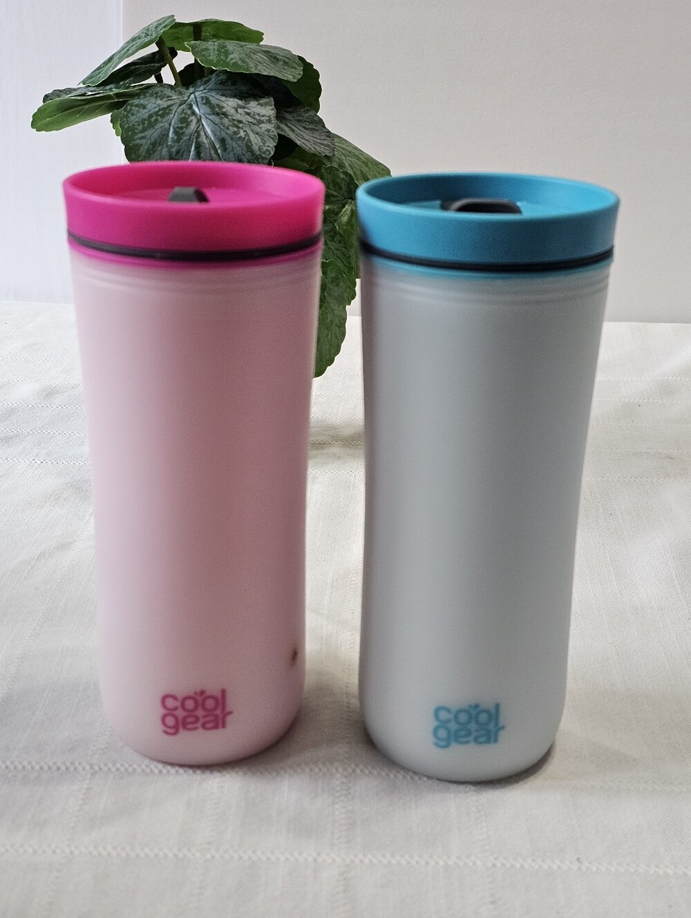 Cool Gear Insulated Travel Tumblers Pink & Blue Set of 2